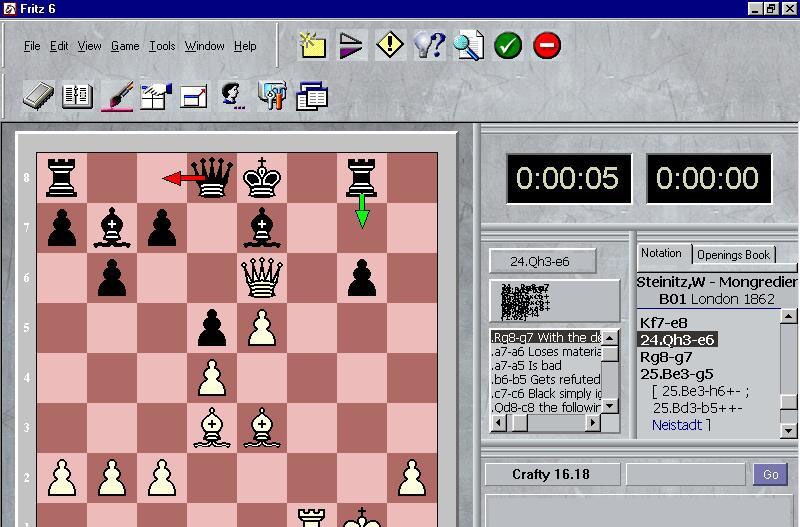 Скриншот из игры Fritz 6 под номером 4