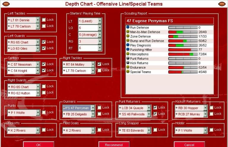 Скриншот из игры Front Office Football 2004 под номером 7