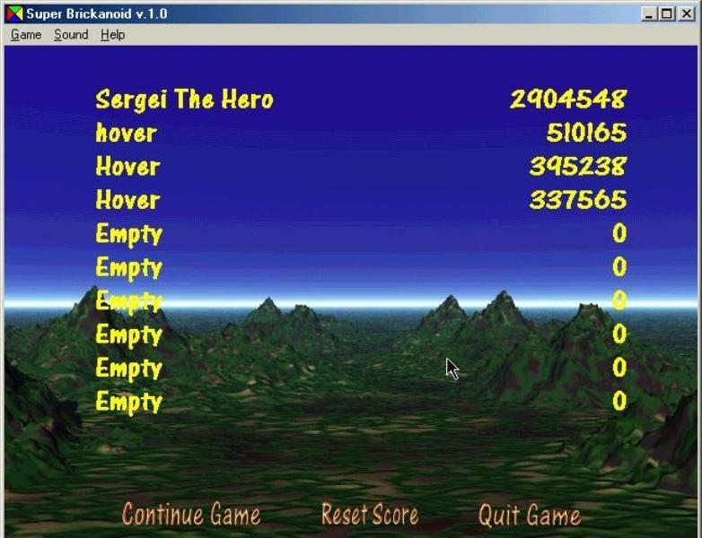 Скриншот из игры Super Brickanoid под номером 6