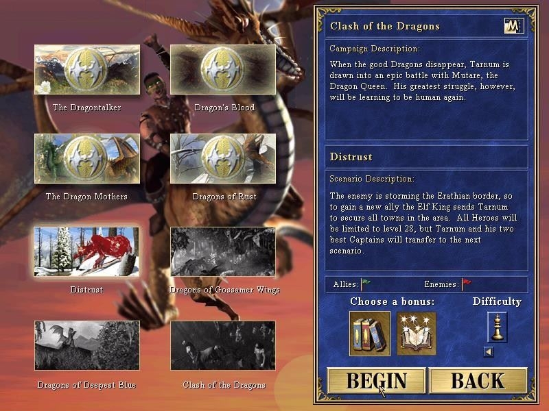 Скриншот из игры Heroes Chronicles: Clash of the Dragons and Masters of the Elements под номером 1