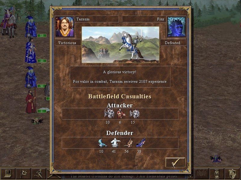 Скриншот из игры Heroes Chronicles: Clash of the Dragons and Masters of the Elements под номером 17