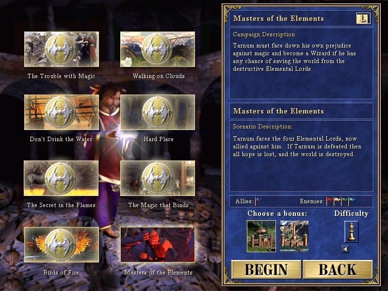 Скриншот из игры Heroes Chronicles: Clash of the Dragons and Masters of the Elements под номером 4