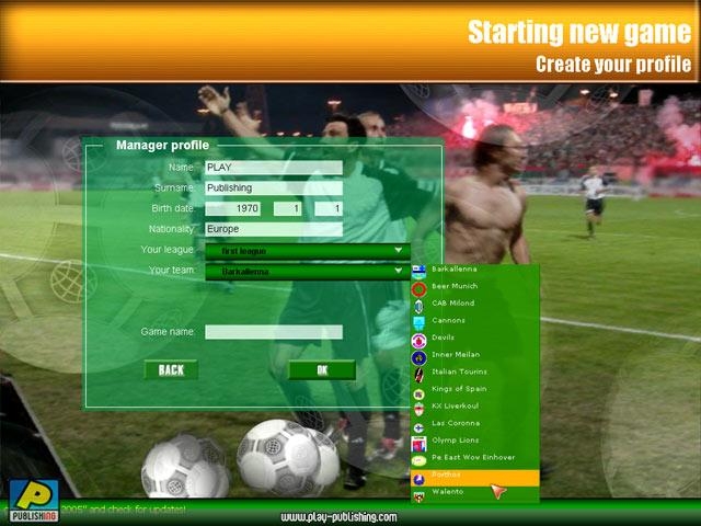 Скриншот из игры Super League Manager 2005 под номером 3