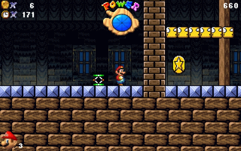Скриншот из игры Super Mario: Blue Twilight DX под номером 1
