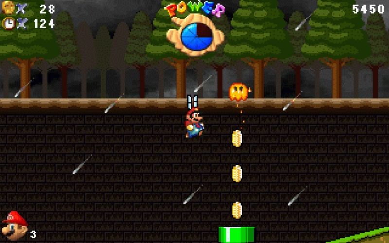 Скриншот из игры Super Mario: Blue Twilight DX под номером 2