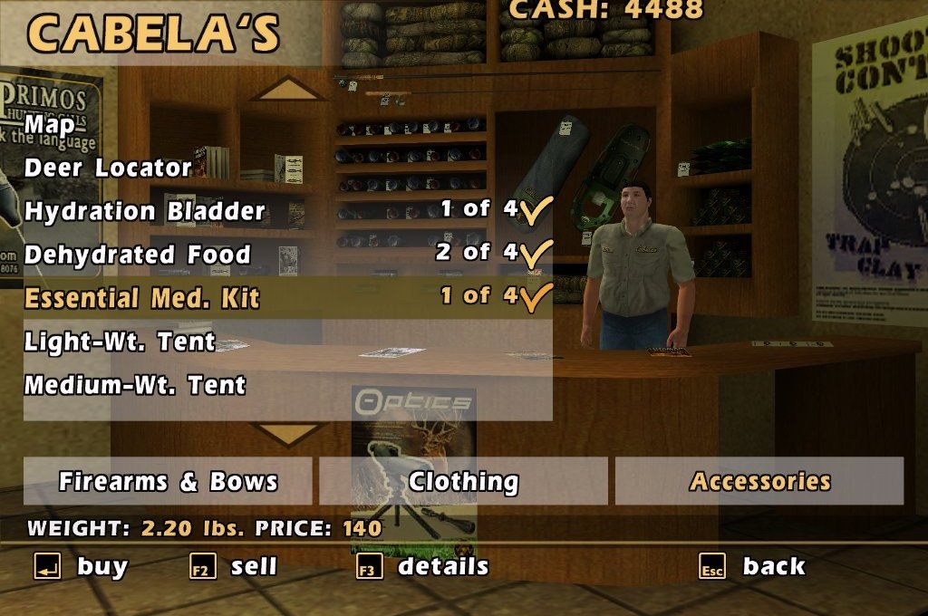 Скриншот из игры Cabela