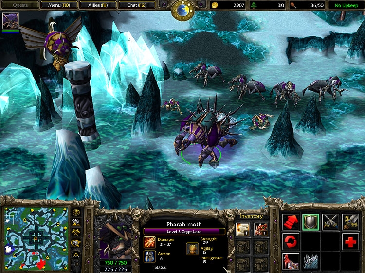 Скриншот из игры Warcraft 3: The Frozen Throne под номером 42