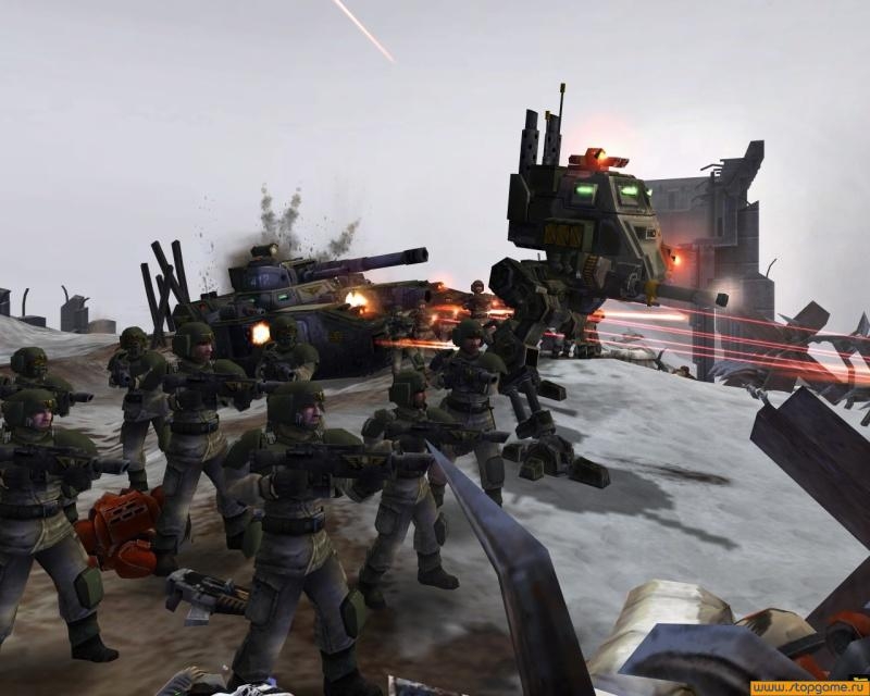 Скриншот из игры Warhammer 40.000: Dawn of War - Winter Assault под номером 24