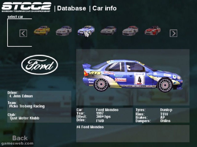 Скриншот из игры Swedish Touring Car Championship 2 под номером 17