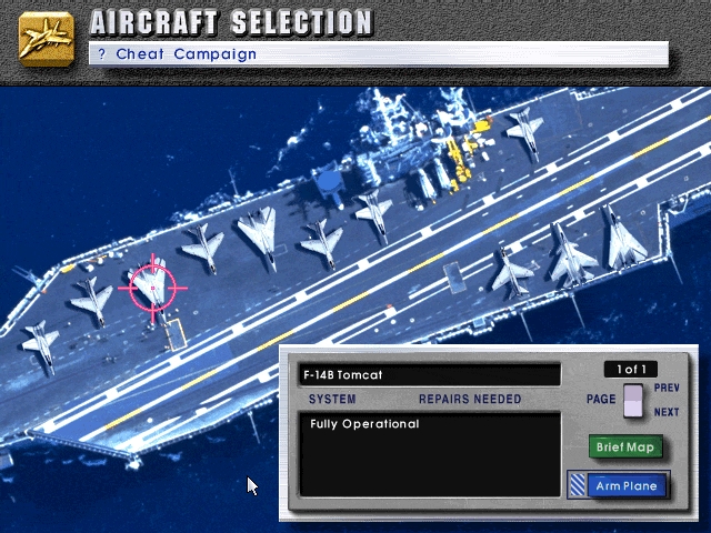 Скриншот из игры U.S. Navy Fighters под номером 2