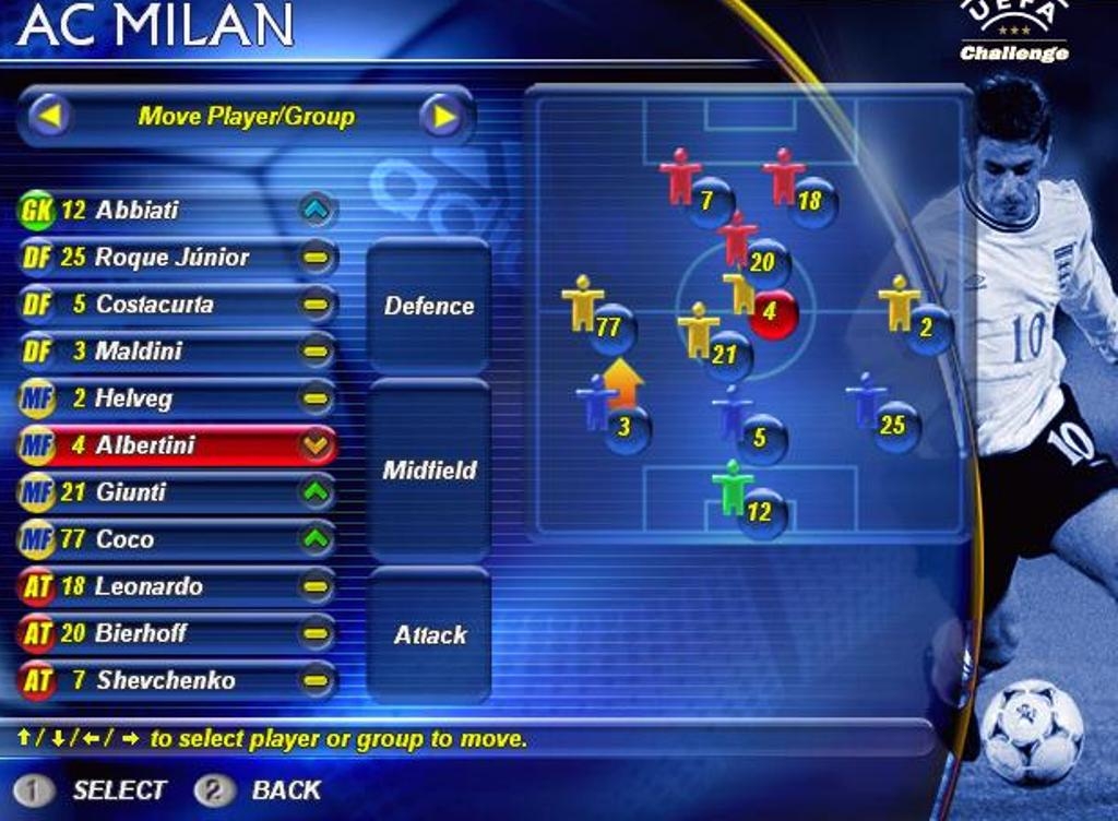Скриншот из игры UEFA Challenge под номером 9
