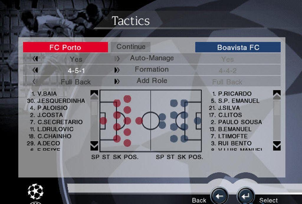 Скриншот из игры UEFA Champions League Season 1999/2000 под номером 6