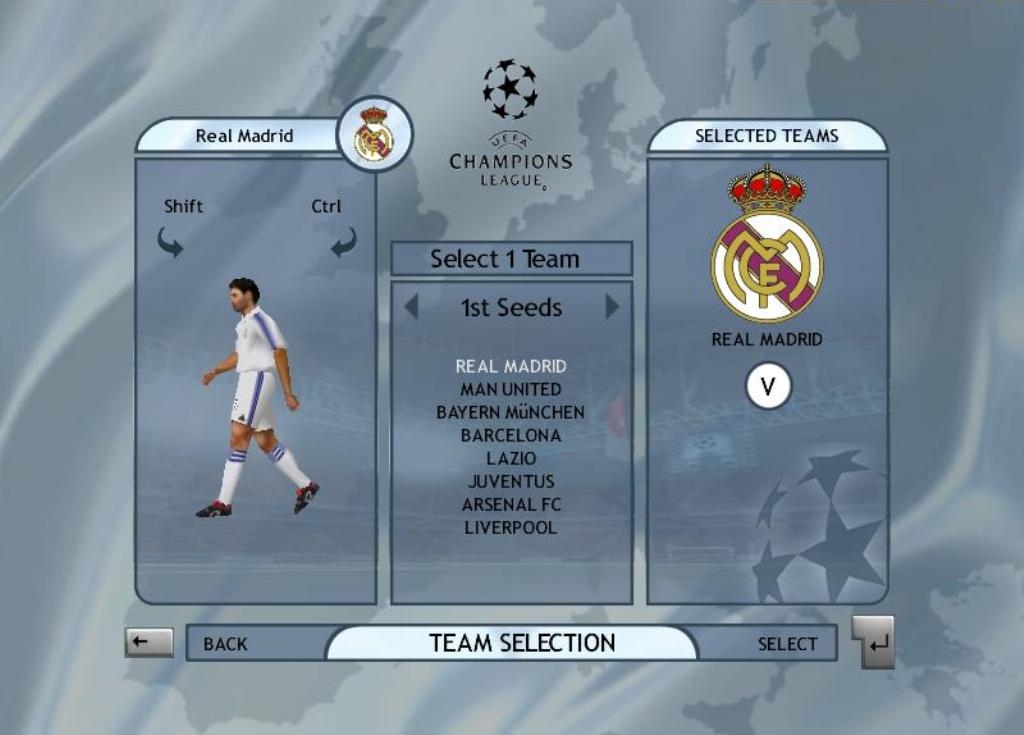 Скриншот из игры UEFA Champions League:Season 2001/2002 под номером 11