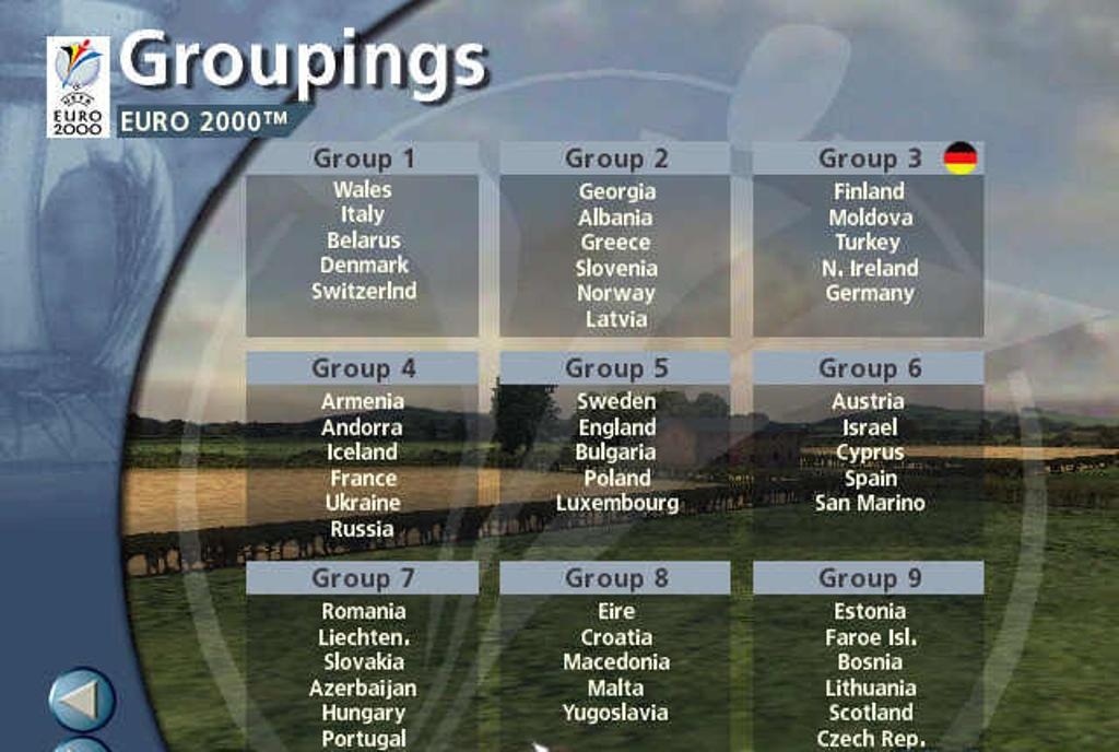 Скриншот из игры UEFA Euro 2000 под номером 13