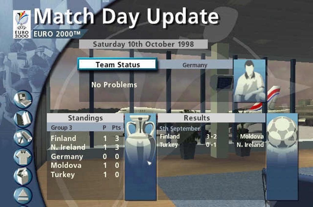 Скриншот из игры UEFA Euro 2000 под номером 14