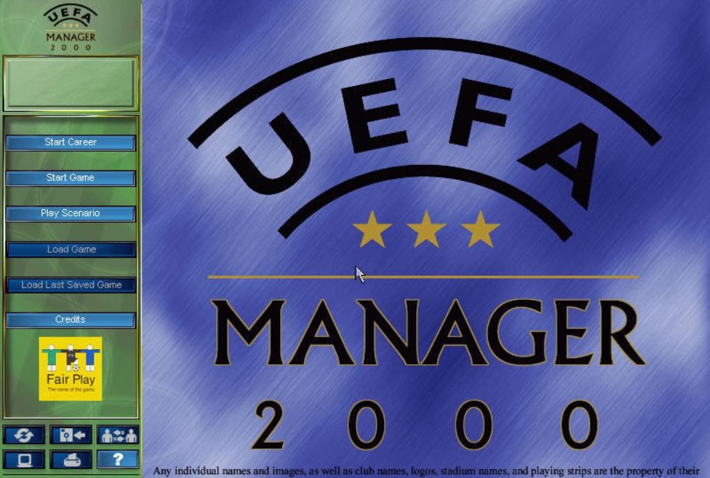 Скриншот из игры UEFA Manager 2000 под номером 11