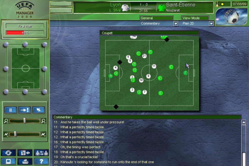 Скриншот из игры UEFA Manager 2000 под номером 28