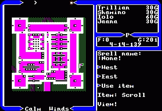 Скриншот из игры Ultima 5: Warriors of Destiny под номером 7