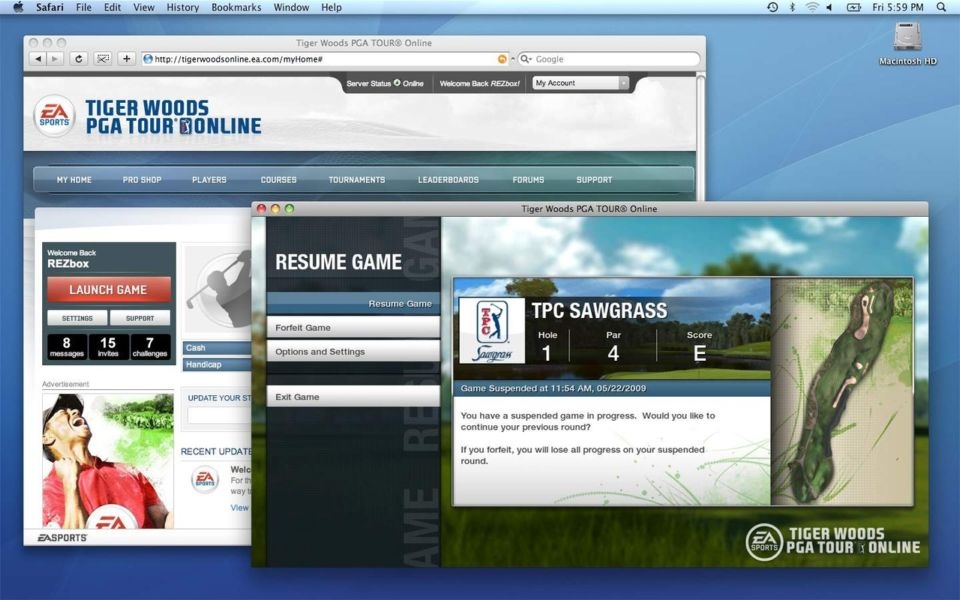 Скриншот из игры Tiger Woods PGA Tour Online под номером 11