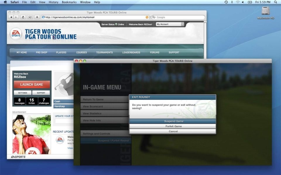 Скриншот из игры Tiger Woods PGA Tour Online под номером 12