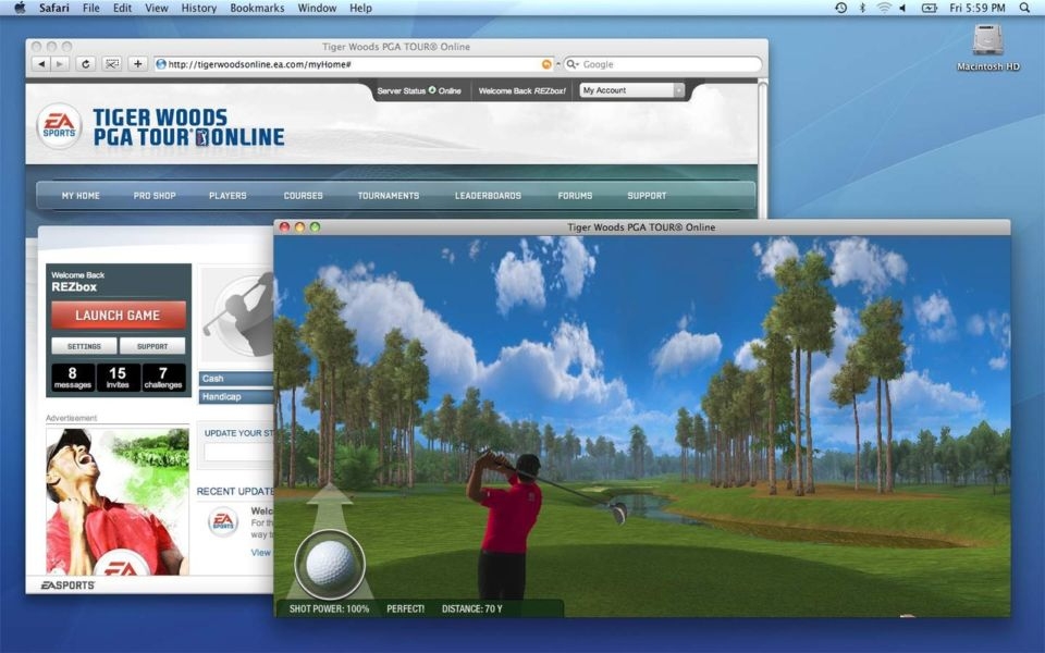 Скриншот из игры Tiger Woods PGA Tour Online под номером 13