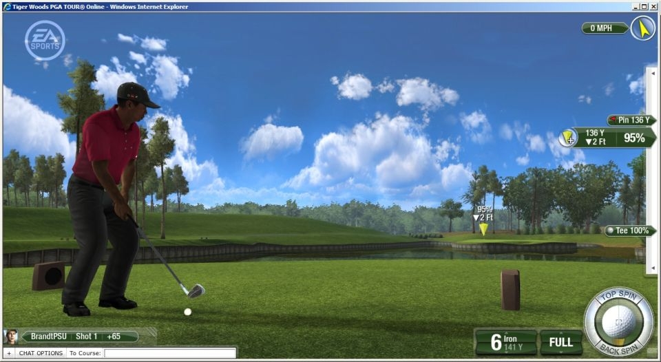Скриншот из игры Tiger Woods PGA Tour Online под номером 5