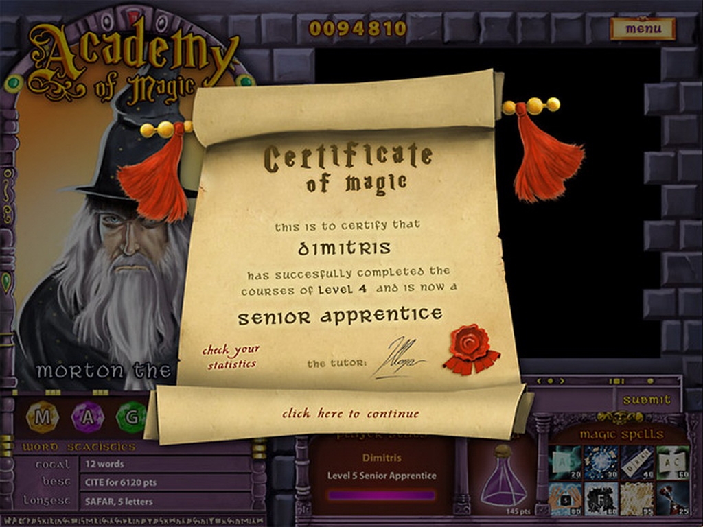 Скриншот из игры Academy of Magic: Word Spells под номером 2