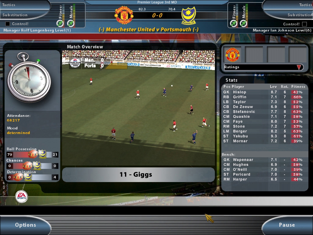 Скриншот из игры Total Club Manager 2005 под номером 6