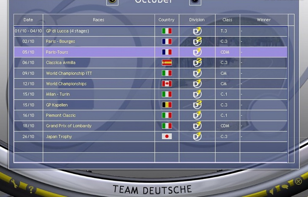 Скриншот из игры Cycling Manager 3 под номером 25
