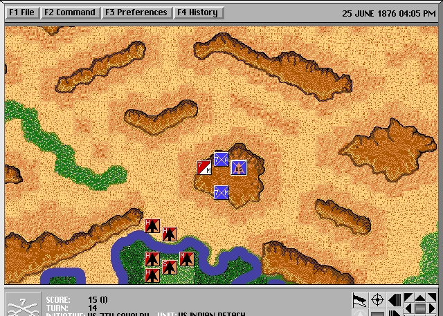 Скриншот из игры Custer