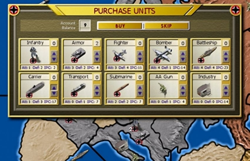 Скриншот из игры Axis & Allies (1998) под номером 2