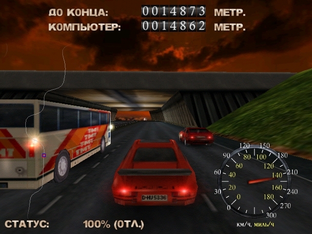 Скриншот из игры Autobahn Racing под номером 5