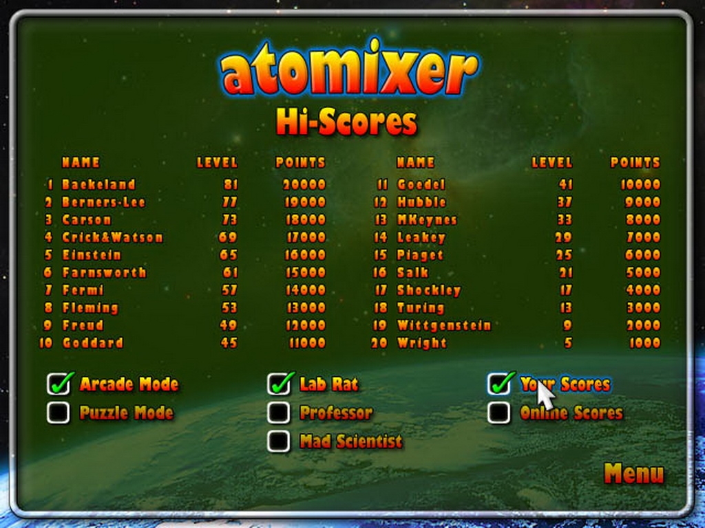 Скриншот из игры Atomixer под номером 1