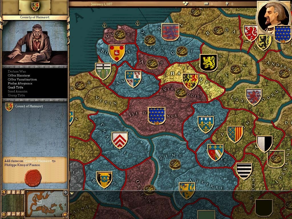 Скриншот из игры Crusader Kings под номером 37