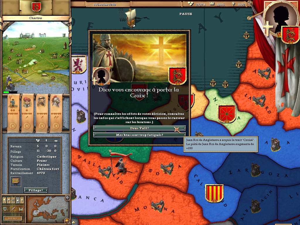 Скриншот из игры Crusader Kings под номером 9