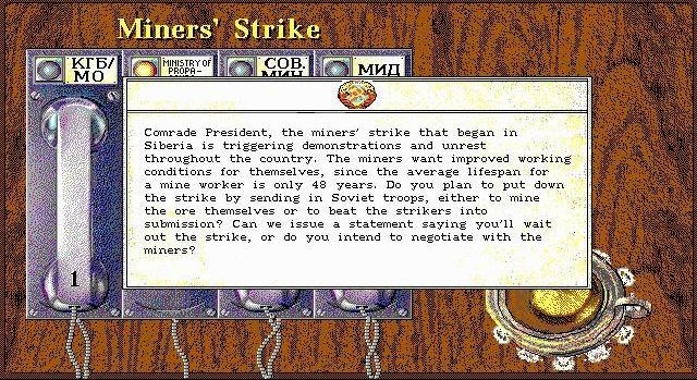 Скриншот из игры Crisis in the Kremlin под номером 23
