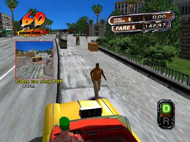 Скриншот из игры Crazy Taxi 3 под номером 1