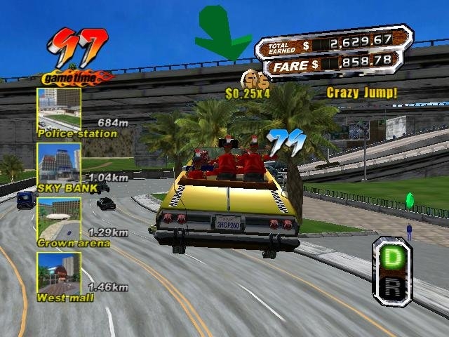 Скриншот из игры Crazy Taxi 3 под номером 12