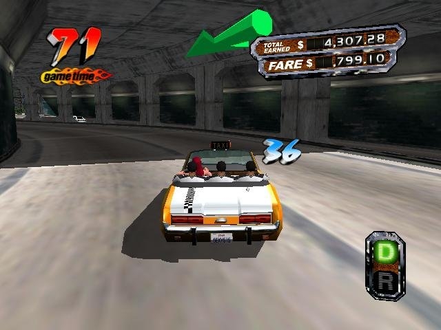Скриншот из игры Crazy Taxi 3 под номером 2