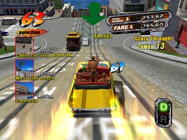 Скриншот из игры Crazy Taxi 3 под номером 25