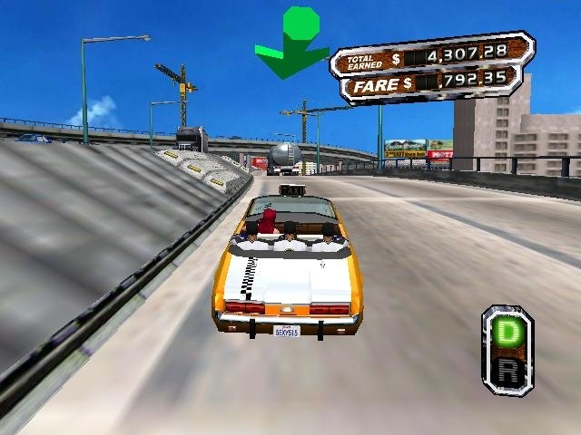 Скриншот из игры Crazy Taxi 3 под номером 3