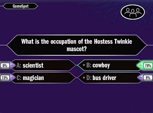 Скриншот из игры Who Wants to Be a Millionaire под номером 3