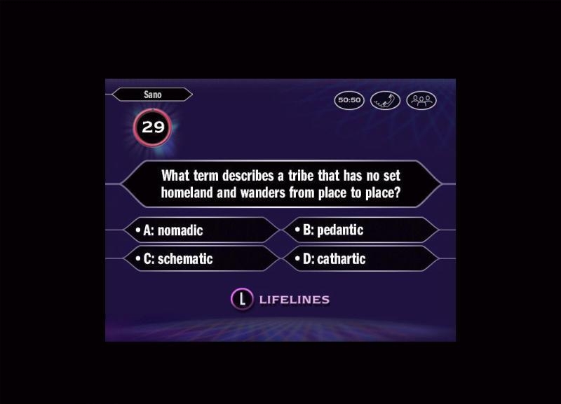 Скриншот из игры Who Wants to Be a Millionaire? 2 под номером 3