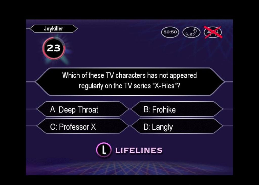 Скриншот из игры Who Wants to Be a Millionaire? Third Edition под номером 1