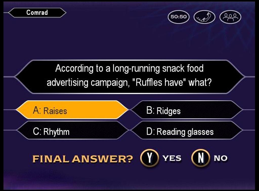 Скриншот из игры Who Wants to Be a Millionaire? Third Edition под номером 4