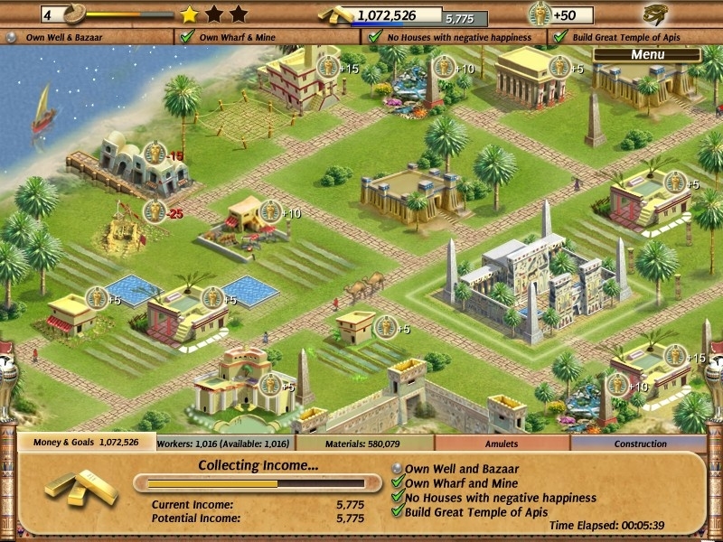 Скриншот из игры Empire Builder: Ancient Egypt под номером 16