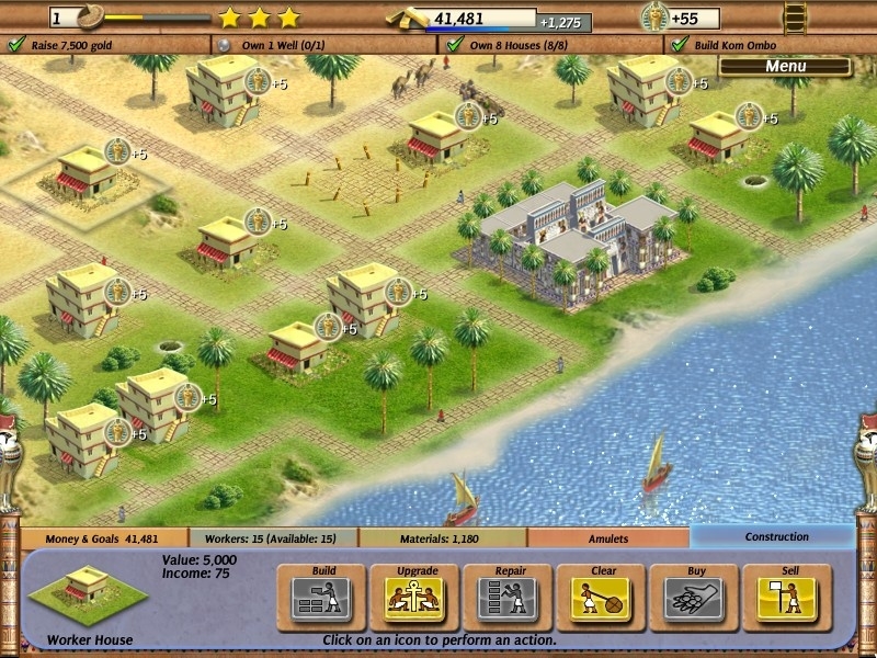 Скриншот из игры Empire Builder: Ancient Egypt под номером 18