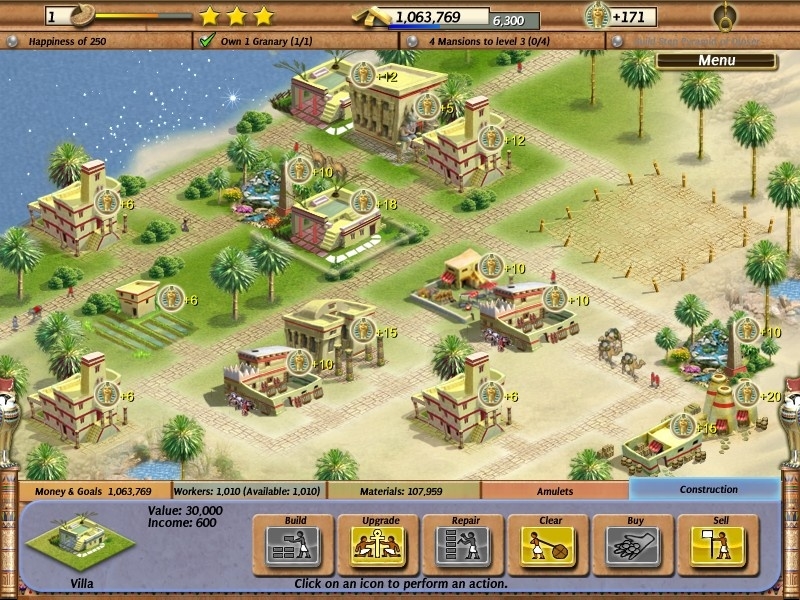 Скриншот из игры Empire Builder: Ancient Egypt под номером 20