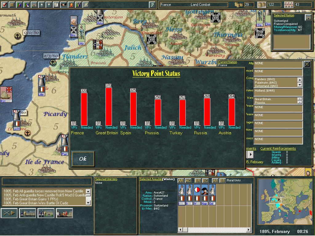 Скриншот из игры Empires in Arms под номером 1