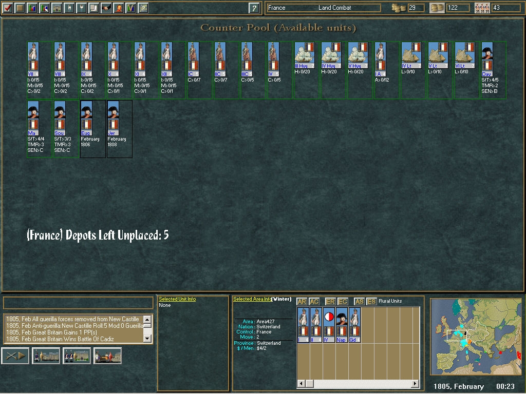 Скриншот из игры Empires in Arms под номером 4